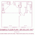 1 Bedroom Deluxe Floor Plan [837 Sq. Ft.]