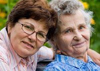 Carla is confident that her mother is well taken care of.